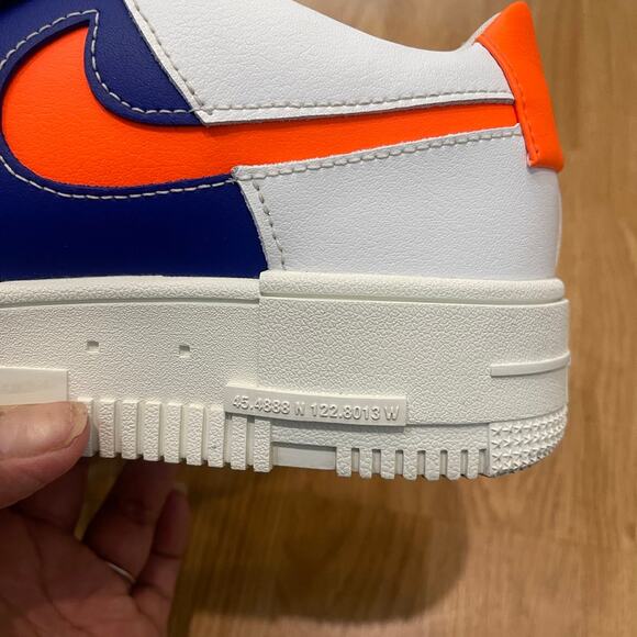 Nike Air Force 1 Women Pixel Summit White Concord Hyper Crimson Sneaker - Picture 6 of 9